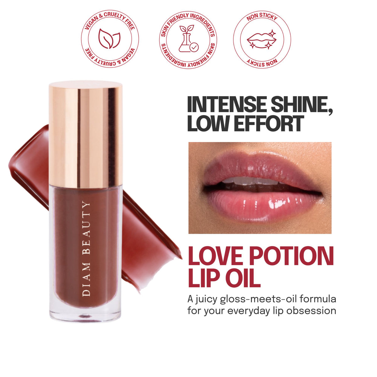 Love Potion Lip Oil Gloss - Chocolate | 5 ml