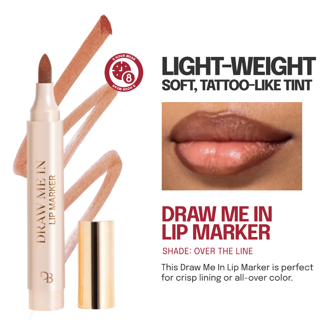 Draw Me In Lip Marker - Over The Line | 2.5 ml